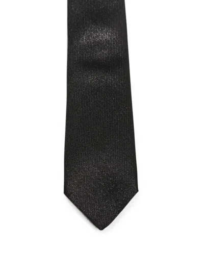 Manuel Ritz Shimmer-effect Tie In Black