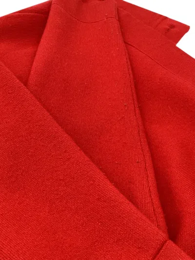 Pre-owned Sandro Button-down Jacket In Red