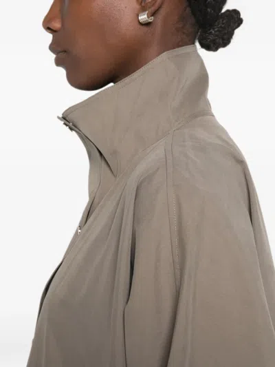Totême Oversized Cotton-blend Jacket In Green