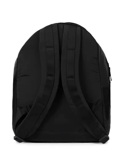 Stone Island Compass Patch Padded Mini Crossbody Bag With Webbing Handle In Black
