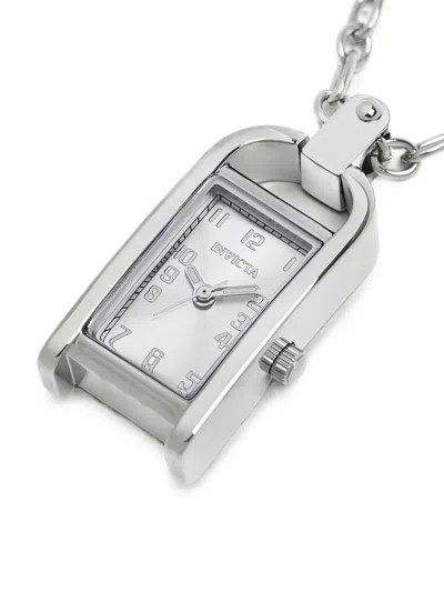 Invicta Rectangular-frame 17.5mm Necklace Watch In Metallic