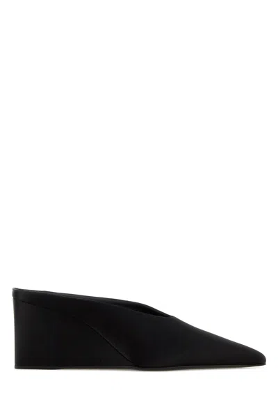 Alaïa Alaia Black Velvet Cube-heeled Mule Women In Black