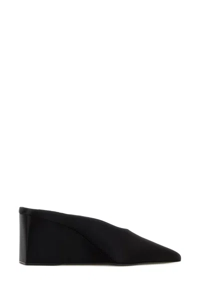 Alaïa Alaia Black Velvet Cube-heeled Mule Women In Black
