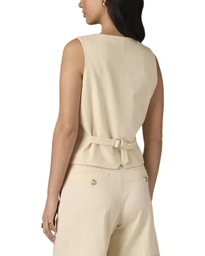 Wit & Wisdom Button Front Vest In Neutral