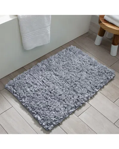 Moda At Home Petal Bath Mat In Gray