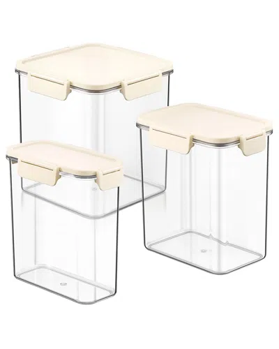 Sorbus 3-pack Large Stackable Food Storage Containers