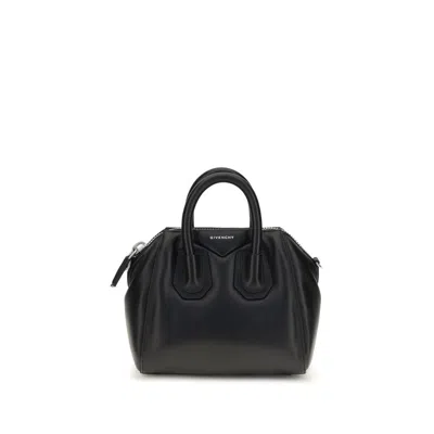 Givenchy Antigona Puffy Top-handle Bag In Leather In Black