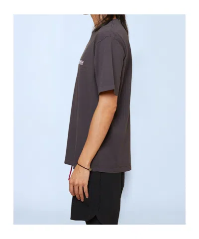 District Vision Logo-detail T-shirt In Gray