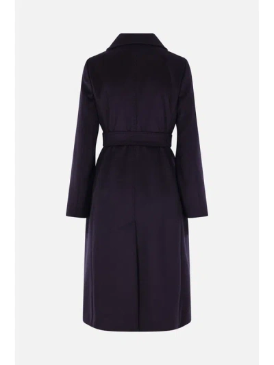 Max Mara Belted Coat In Black