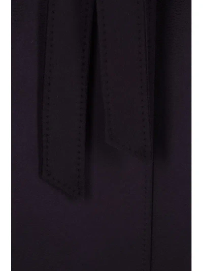 Max Mara Belted Coat In Black