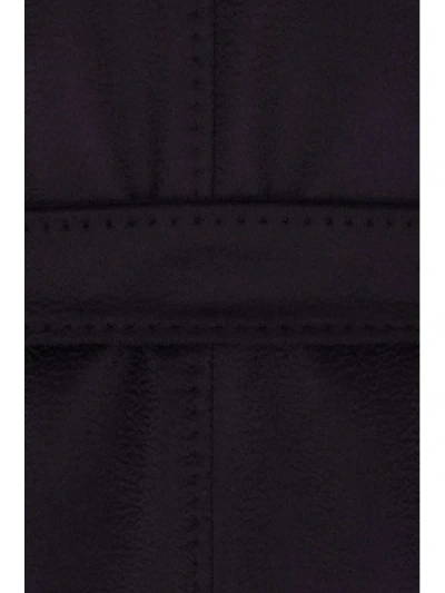 Max Mara Belted Coat In Black