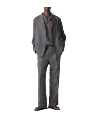Auralee Oversized Blazer In Gray