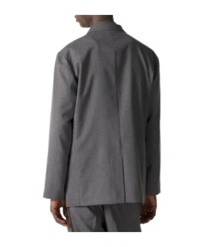 Auralee Oversized Blazer In Gray