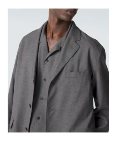 Auralee Oversized Blazer In Gray