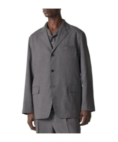 Auralee Oversized Blazer In Gray