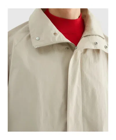 Jil Sander Technical Drill Blouson In Brown
