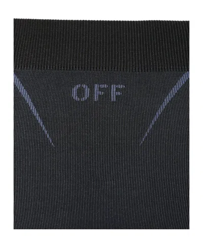 Off-white Black Slim Elasticated Pants In Black