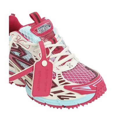 Off-white Multicolor Polyester Athletic Sneakers In Multi