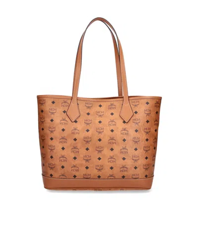 Mcm Patterned Handbag In Brown