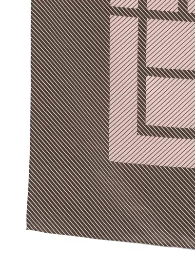 Totême Brown Monogram Solid Scarf In Brown