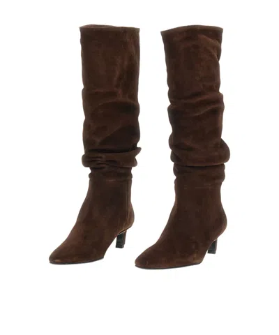 Alohas Square-toe Boots In Brown