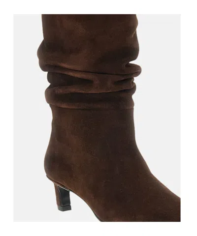 Alohas Square-toe Boots In Brown