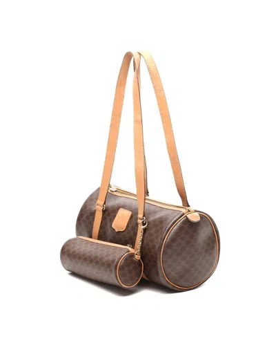 Celine Céline  Macadam Bag In Brown