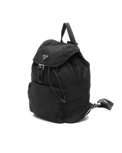 Prada Tessuto Backpack In Black