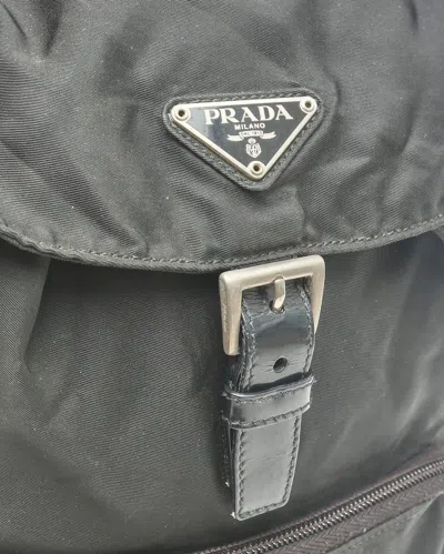 Prada Tessuto Backpack In Black