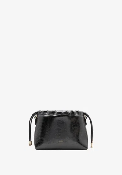 A.p.c. A. P.c. Ninon Mini Bag One Size Black In Black