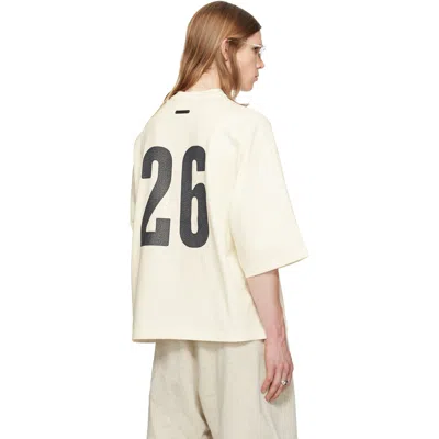 Essentials Merch Tee Logo-print Drop-shoulder T-shirt In White