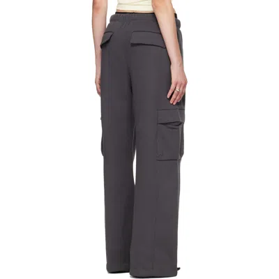 Essentials Gray Cargo Relaxed Sweatpants In Gray