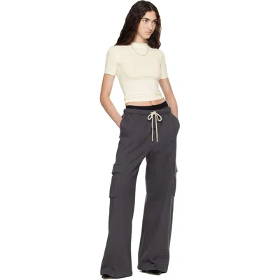 Essentials Gray Cargo Relaxed Sweatpants In Gray