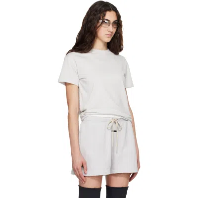 Essentials Gray Classic Fit T-shirt In Neutral