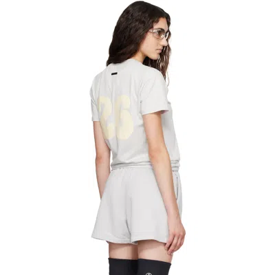 Essentials Gray Classic Fit T-shirt In Neutral