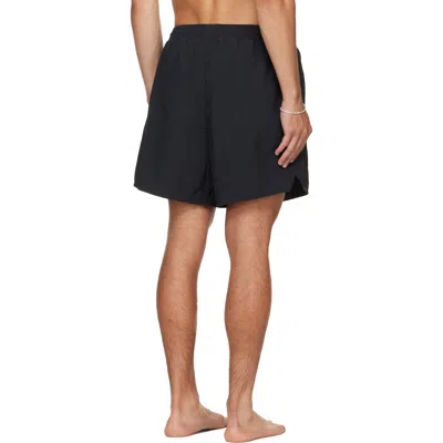 Essentials Drawstring Swim Trunks In Black