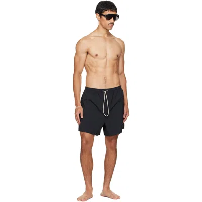 Essentials Drawstring Swim Trunks In Black