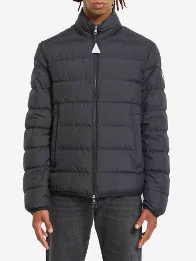 Moncler Short Down Jacket Baudinet In Black