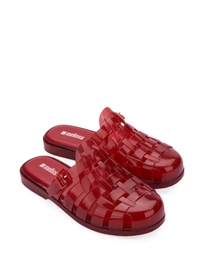 Melissa Possession Flat Mules In Red