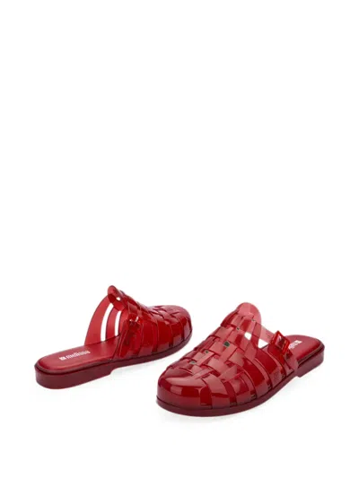 Melissa Possession Flat Mules In Red