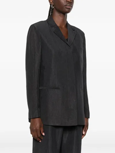 Ivory Paris Grace Single-breasted Jacket In Black