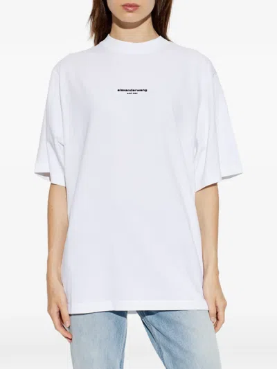 Alexander Wang Logo-print T-shirt In White