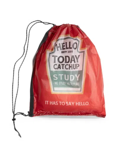 Yoshiokubo Drawstring-fastening Backpack In Red
