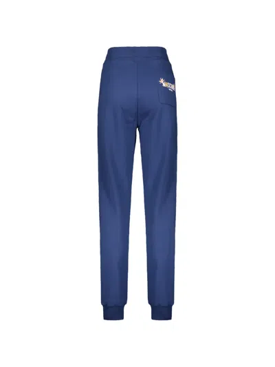 Moschino Drawstring Track Pants In Blue