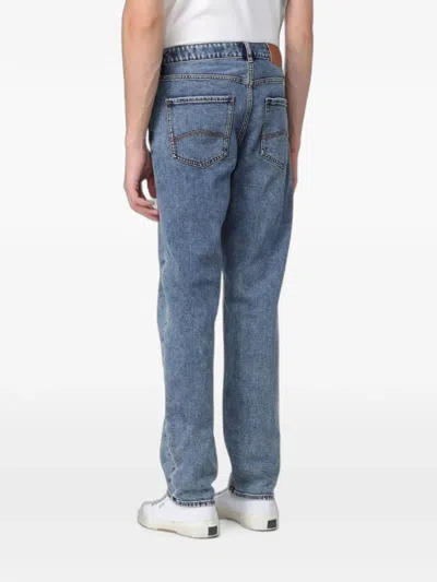 Armani Exchange Belt-loop Jeans In Blue