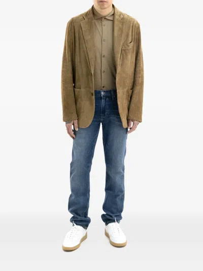 Fay Patch-pocket Blazer In Brown