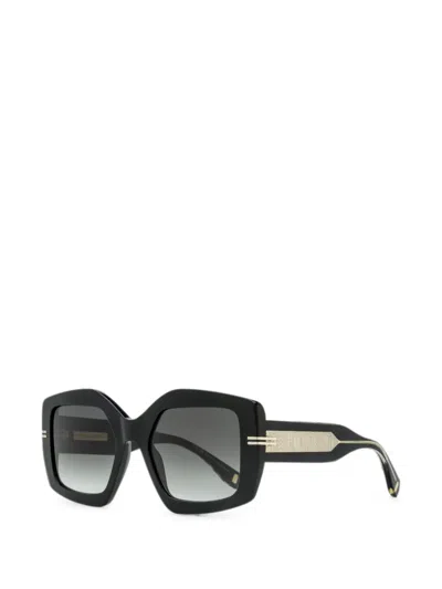 Marc Jacobs Square-frame Gradient Sunglasses In Black