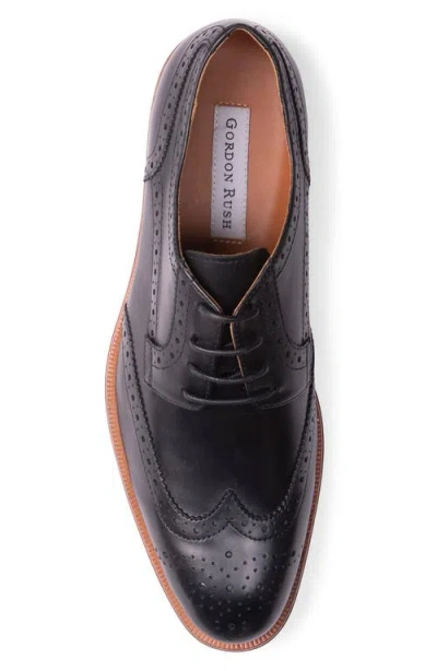 Gordon Rush Spencer Wingtip In Black