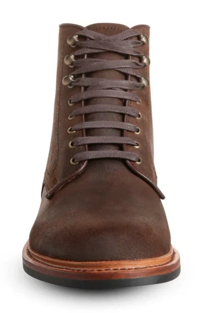 Allen Edmonds Higgins Mill Plain Toe Boot In Brown