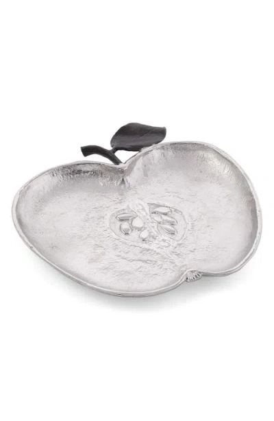 Michael Aram Apple Plate In Silver
